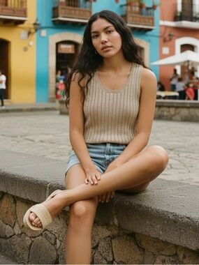 LOFT Cable Knit Sweater Vest l